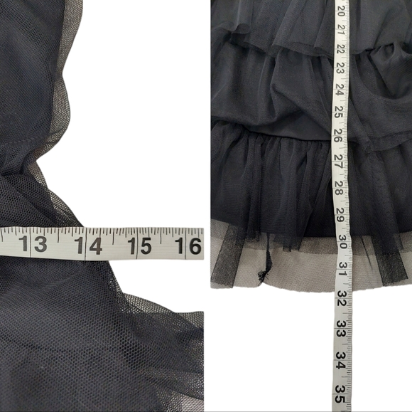 Lucy In The Sky Black Sukie Mesh Ruffled Mini Dress - Picture 10 of 13